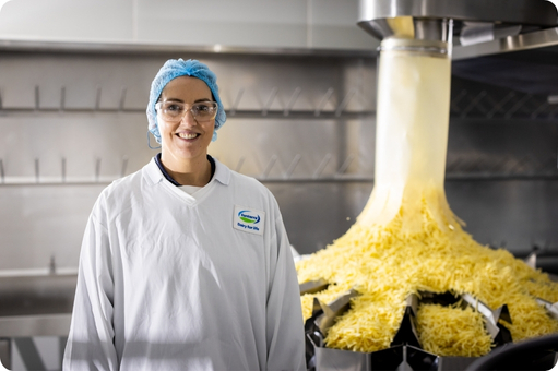 Open https://youtu.be/FXY6Hmcr0kU?si=TemznzuxHKUG-Eo0 tanya processing cheese at fonterra tullamarine plant